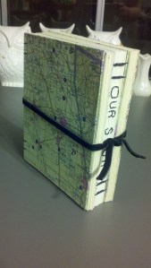 Coptic stitch hand bound jounral by Jessica Boctor of PhantomBlondeBooks