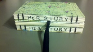 Coptic stitch hand bound jounral by Jessica Boctor of PhantomBlondeBooks