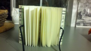 Coptic stitch hand bound jounral by Jessica Boctor of PhantomBlondeBooks