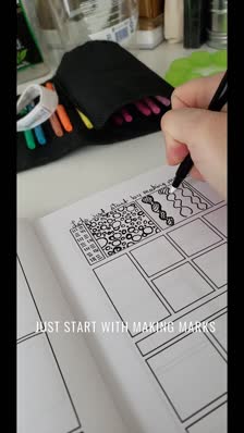 Just start with making marks