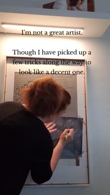 I'm not a great artist.

Though I have picked up a few tricks along the way to  look like a decent one.